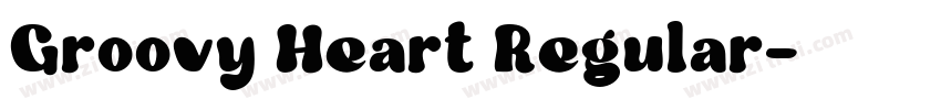 Groovy Heart Regular字体转换